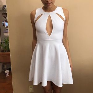 White cutout short dress CUTE!